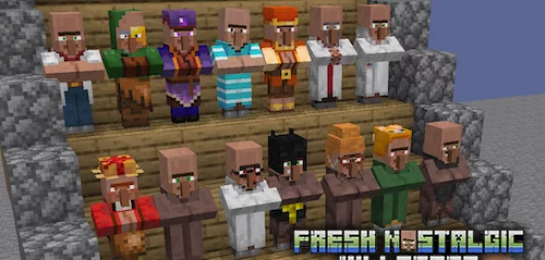 Fresh Nostalgic Villagers 1.20.6, 1.19.4, 1.18.2